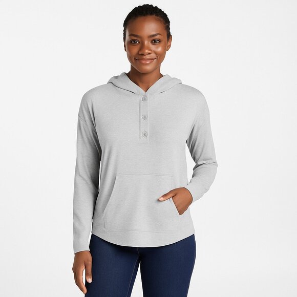 Culture Code Women's Gray Hoodie Top Size M NWT - Picture 1 of 4